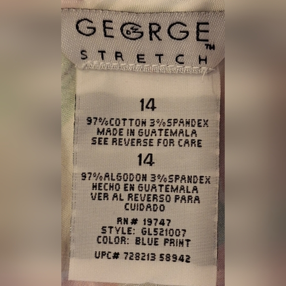 🌺NWT GEORGE STRETCH capris Size 14 - Picture 6 of 7